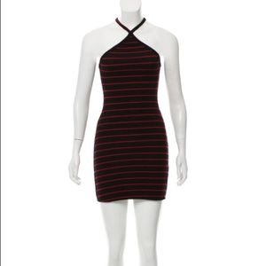 Reformation Striped Halter Dress